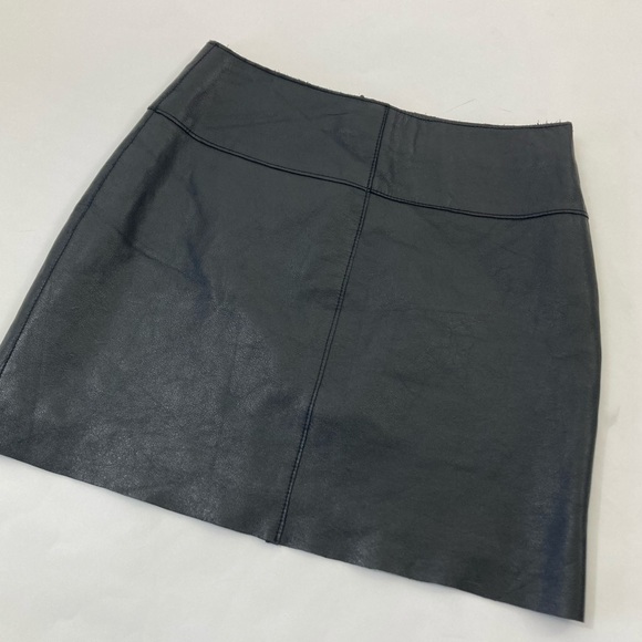 Vintage Dresses & Skirts - Vintage 90’s Wilson’s Leather Black Mini Skirt Size 4